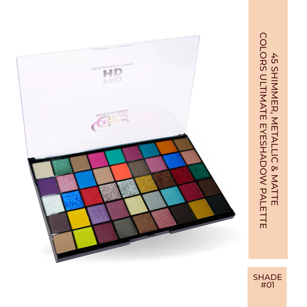 20 Colors Shimmer, Metallic & Matte Ultimate Eyeshadow Palette